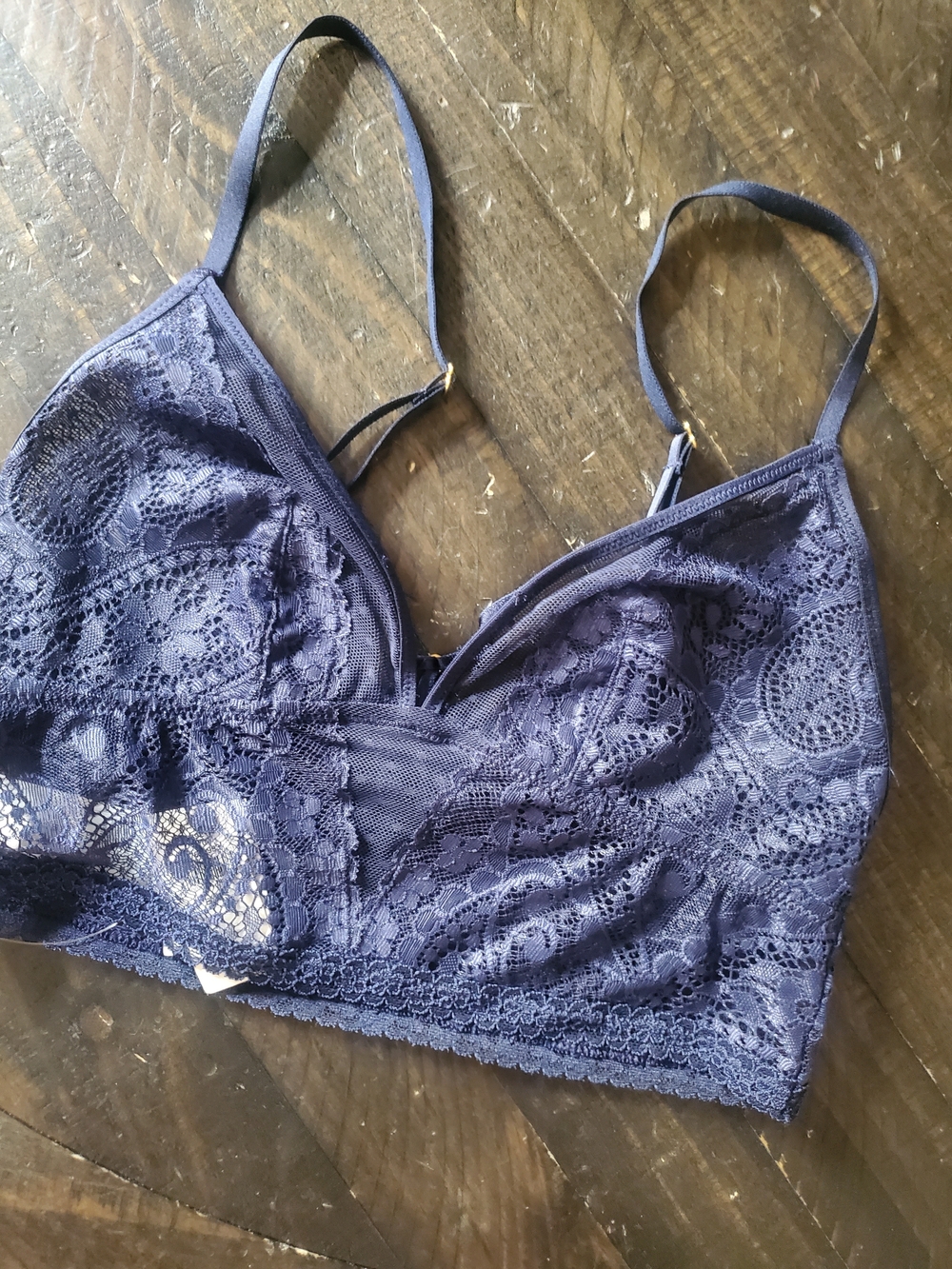 aerie Lace Bralette - Deep Blue